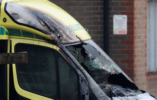 London Jewish community ambulances set ablaze in antisemitic attack, PM says