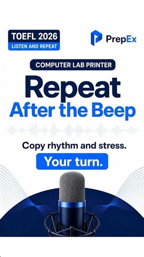 Daily TOEFL Listen & Repeat Drill #5 #shorts