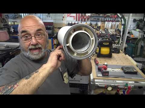 How to cut Ubbink vent pipe for a Rinnai tankless heater.