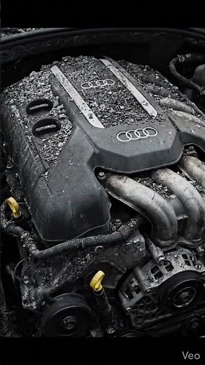 Inside the Burnt 2012 Audi R8 — A Close Up Reveal of the Fire Damaged Engine Bay