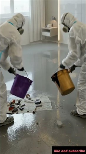 ✨ Royal Bedroom Upgrade | Stunning Purple Marble Epoxy Floor Transformation ✨