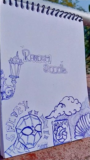 Random Doodle Art – Part 1 | Aesthetic Pen Sketch | Spidey, Clouds & More