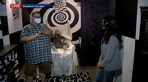 5.5K views · 27 reactions | WATCH: Deadlock Escape is stepping away from their escape rooms for the rest of the month and has a haunted house running until Halloween. Global News Morning got a preview for those looking to get a good scare. More Morning News videos: https://trib.al/DPZp9Fr | Global Saskatoon | Facebook