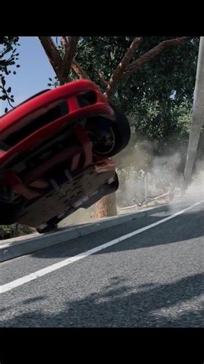 Realistic Car Crash in Slow Motion | Cinematic Accident Simulation #Shorts