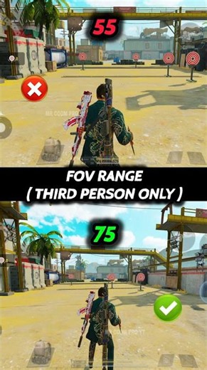 ✅Try This FOV Range Third Person Only settings in CODM BR🔥💯Codmobile Tips and Tricks #shorts #codmbr
