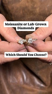 111K views · 2.1K reactions | Moissanite or Lab-Grown Diamonds: Which Should You Choose? #engagementring #weddingrings #ringmaking #gemstones #diamond | Todd Alan Gallery | Facebook