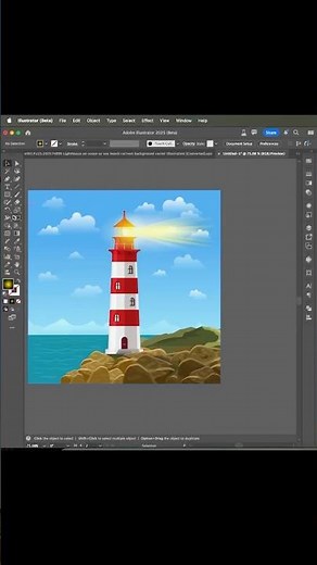 How to use Generative Expand feature in Adobe Illustrator #illustratortutorial