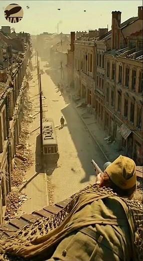 WWII Sniper Ambush | Sniper Takes Out Officer on Destroyed Building Roof #ww2 #snipers #worldwar2