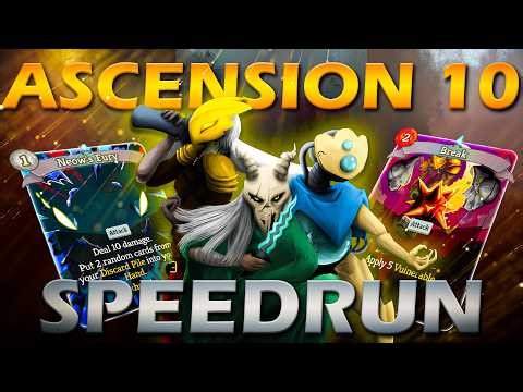 How fast can I SPEEDRUN to ASCENSION 10 in Slay the Spire 2? (But I'm a NOOB)