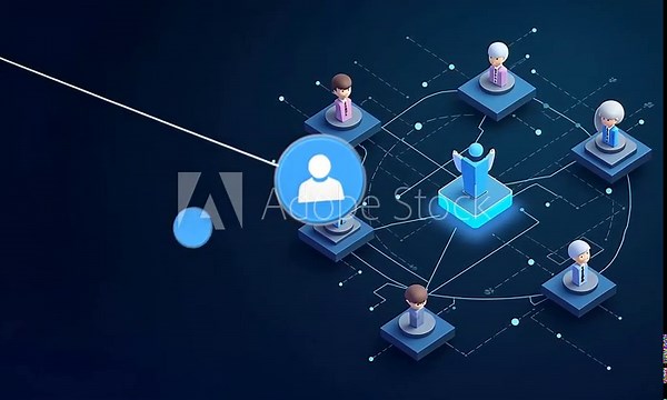 Global Network Connection: A Visual Representation of Interconnectedness and Collaboration in a Digital World