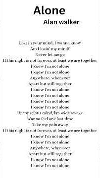 Alone song lyrics Alan walker #alone #alonealanwalker #alanwalker #alanwalker #popularsong