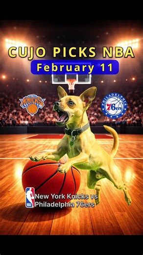 New York Knicks (33–18) at Philadelphia 76ers (29–21) — February 11 Cujo picks a regular season matchup as the balls decide the winner. Hit follow to join The Doghouse #NBA #NewYorkKnicks #Philadelphia76ers #CujoPicks #CujoCatches
