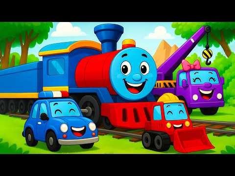 Stuck Train's Heavy Machinery Rescue 🚂🚧| Heavy Machinery | Funny Vehicles Animation