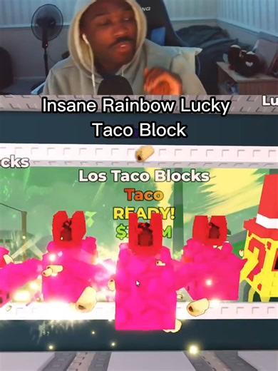 Insane Rainbow Lucky Taco Block#roblox #gaming #tiktokmademebuyit #stealabrainrotroblox #sab