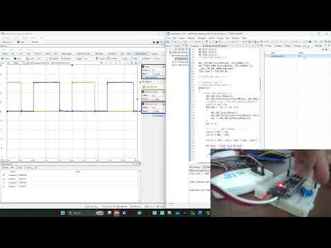 Complementary PWM generation with adjustable dead-time implemented on STM32