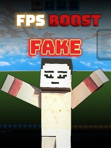 FPS boost in Minecraft pocket edition is really exist 🤯😞