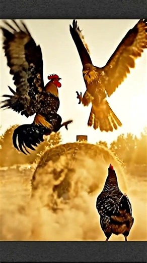 Kung Fu Rooster vs Giant Hawk The Ultimate Battle#KungFu #RoosterVsHawk #EpicBattle #Animation