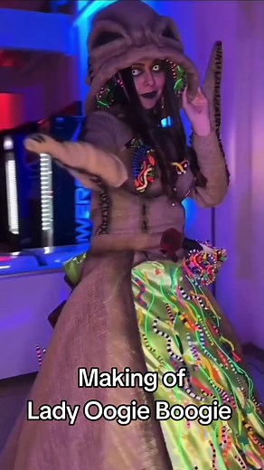 Making of my Lady Oogie Boogie costume 🎃 #halloween #oogieboogie #boogieman #halloweenideas #thenightbeforechristmas #thenightbefore #diy #fyp #parati #4u #elextrañomundodejack