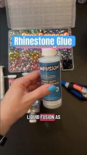 Glue for DIY rhinestones, bedazzling for beginners