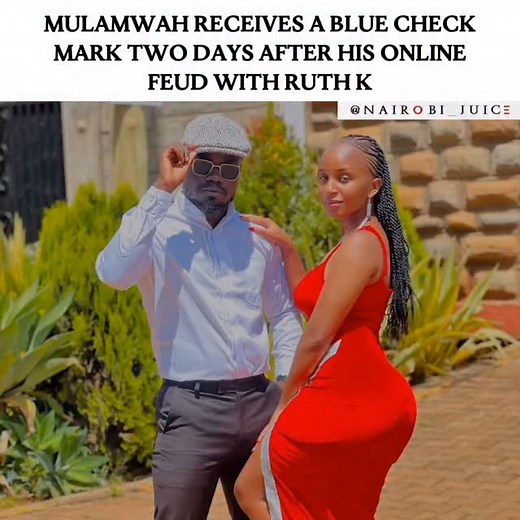 Nairobi_Juice on Instagram: "Mulamwah Receives a Blue Check mark two days after his online feud with Ruth K"