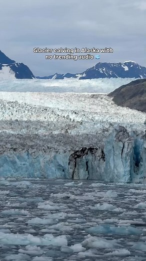 Insane glacier calving in Prince William sound 🤯 #alaska #glacier | Raarup Adventures