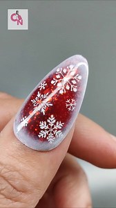 Day 6 of Easy Christmas and Winter Nail Art Tutorials series 🎄🎅🏻❄️💅 Beautiful red glitter snowflake nail art for that cute festive look... #christmastreenails #rednails #glitternails #fblifestyle #nailartinspo #christmasnailinspo #snowflakenails #winternails #christmasnails #christmasdecor #christmasnaildesigns #nailarttutorial | Crazy Nailzz - The Nail Art Studio