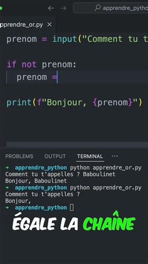 Utiliser le OR d'affectation en Python