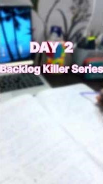 Day 2 Of the Backlog Killer Series☠️l Managing Final Exam With JEE Prep🤕#shorts#Dream #IIT#study