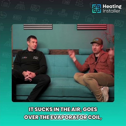 How Does an Air Source Heat Pump Work? Explained Simply 🔥⚡ #Shorts