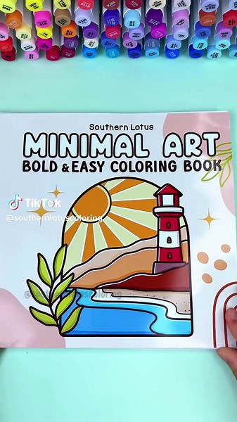Coloring Book Minimal Art: A Creative Experience