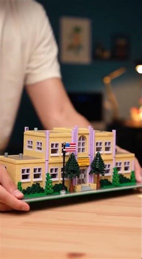 Springfield School Building Blocks Set 3500PCS Cartoon Architecture 🧱