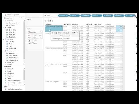 How to prevent Auto-Concatenation of dimension rows or columns in Tableau