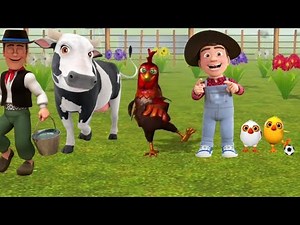 El Pollito Pio 3D Canciones de la Granja | La Vaca Lola y Toro Loco #127 Los Pollitos dicen pio pio