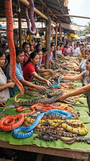 “Unbelievable Snake Market in Asia🐍🦂🦎 #SnakeMarket #ReptileMarket #ExoticAnimals #ViralVideo
