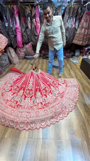 Beautiful Bride wear luxury Bridal lehenga!..#onlineshopping #wedding #subscribe #viralvideo