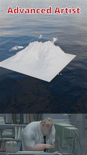 Blender Noob vs Pro: Creating Procedural Terrain#blender #blendertutorial #blendercommunity