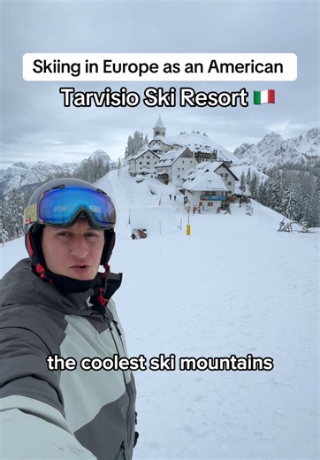 Come Ski with me as an American spending winter in Europe! Today’s ski review is Tarvisio Ski Mountain in Italy 🇮🇹, one of the coolest and most unique mountains I’ve been to with an entire mountain top village and 14th century church. Coming in at just 40€ for a day pass and also part of the Carta Neve ski pass which is got for 550€, which gives you access to 7 ski resorts in Italy around this region. Tarvisio also has lots of incredible restaurants with high quality food for 15-20€ , quite th