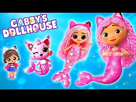 Gabby's Dollhouse: Mermaid Magic! LOL Crafts OMG