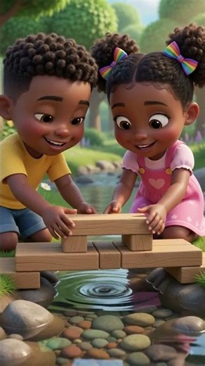 Build a Bridge for Buddy 🧱🐶 #HappyKidsTime