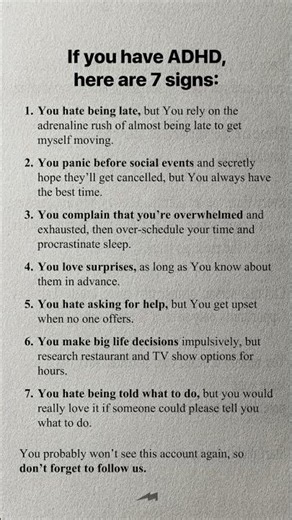 7 Signs You Have ADHD (Most People Ignore #4) #selfimprovement #shorts #darkpsychology