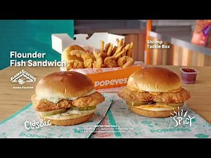 Popeyes Commercial 2025 - (USA) • Flounder is back