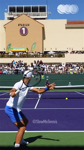 Slow-Mo Tennis on Instagram: "Novak Djokovic forehand Slow-motion"