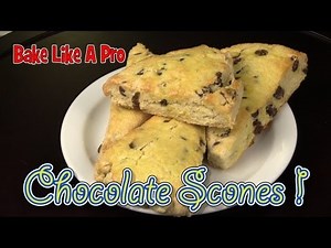 How To Make Chocolate Scones Recipe / Easy Chocolate Biscuits Recipe