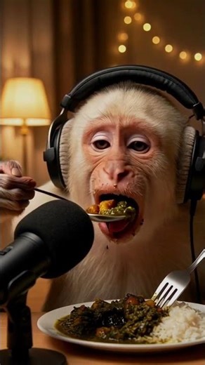 قورمه سبزی از نگاه میمون 🐵🥘 #ASMR #shorts