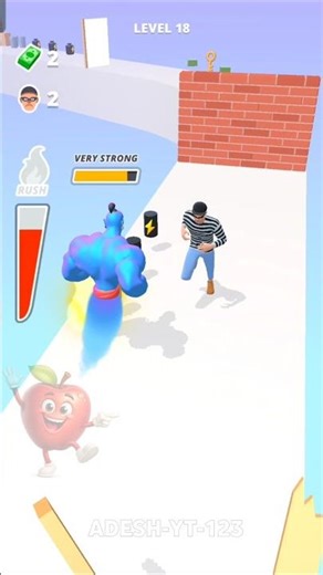 Muscle Jinn Running Level 18 Gameplay #shorts #funny #gameplay