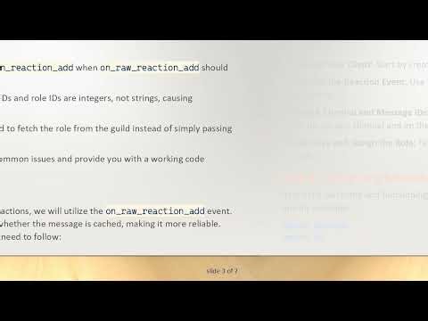 How to Assign Discord Roles with Reactions in Python Using Discord.py