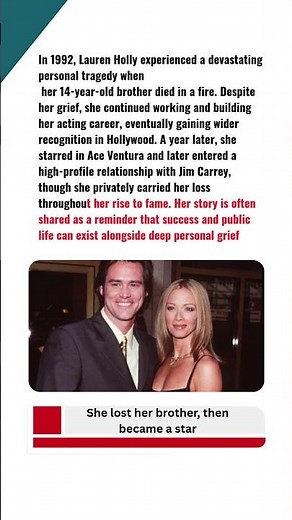 She lost her brother, then became a star