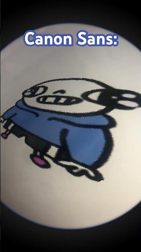 Pov: Canon vs fanon Sans #undertale #art