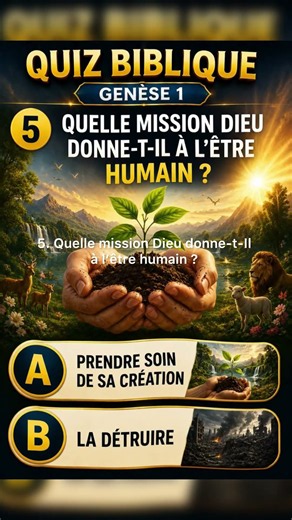 Connais-tu vraiment Genèse 1 ? 🌍✨ | La Création de Dieu & l’origine du monde | Quiz Biblique