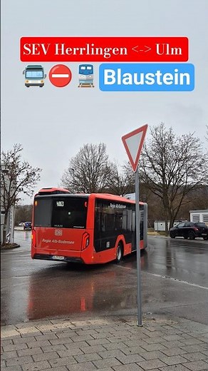 MAN Lion's City G der RAB aufm SEV in Richtung Herrlingen am Blaustein Bahnhof 🚍⛔️🚆 | #shorts #bus